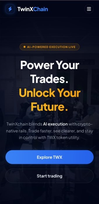 TwinXchain Mobile App Interface